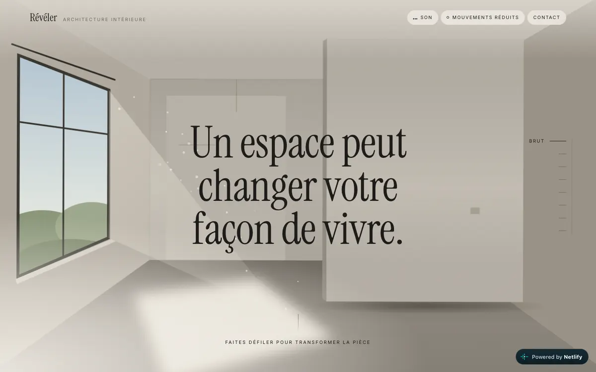 Site Révéler, version ordinateur