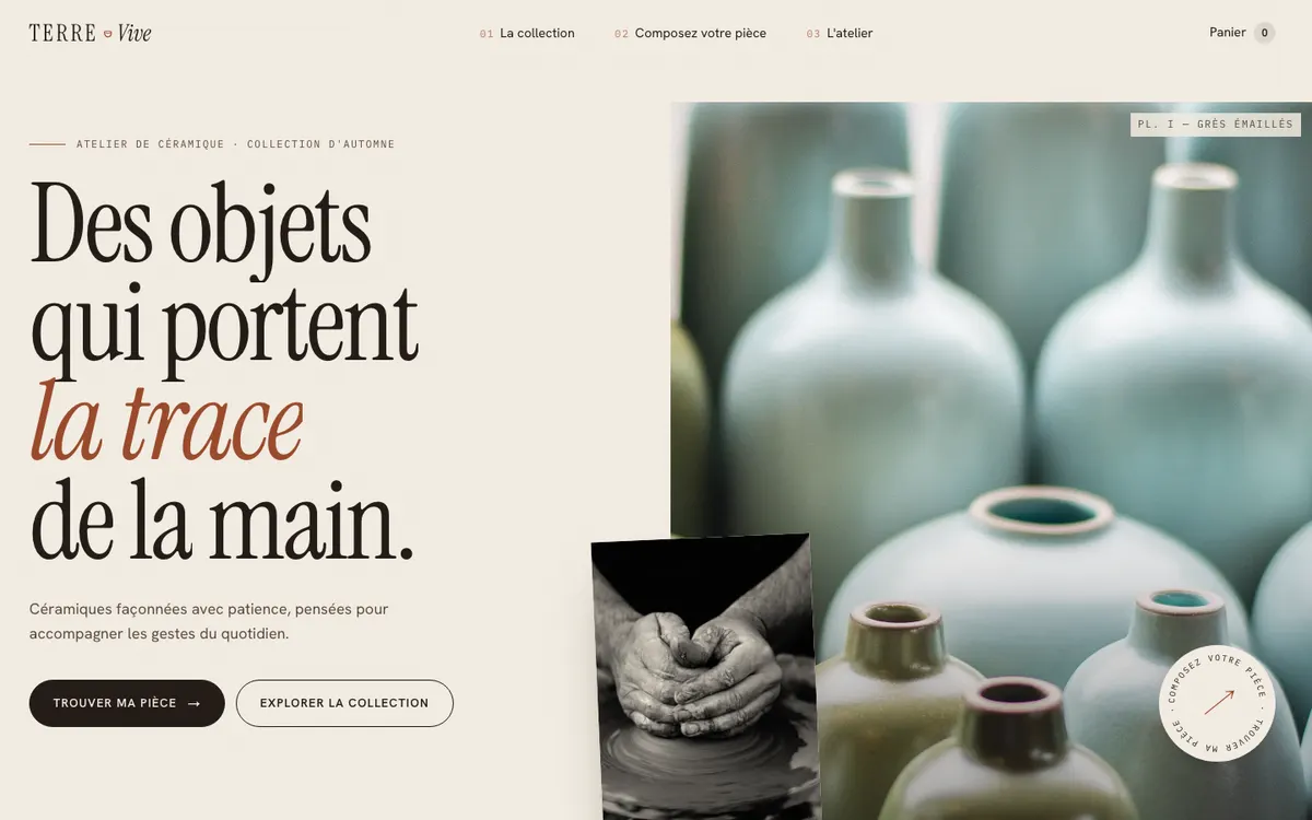 Site Terre Vive, version ordinateur